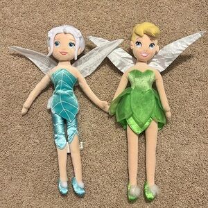 Disney Plush Tinkerbell & Periwinkle Dolls